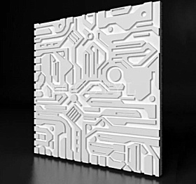 Гипсовая 3D панель DecoStyl Электрон (028)